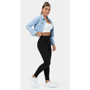 Halara HalaraMagic™ High Waisted Back Side Pocket Stretchy Knit Denim Casual Leg